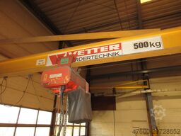 Vetter Kran Drehkran Hallenkran 500KG PS32 NL 500Kg 0,5t L 4m + Kettenzug H3,2