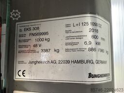 JUNGHEINRICH EKS 308 - Wire Guidance !! PSA !! Triplex FFL !! NEW battery !!!