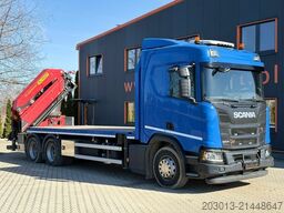 SCANIA R500 6x4 Pritsche mit Kran Palfinger PK53002 SH