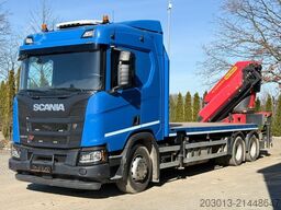 SCANIA R500 6x4 Pritsche mit Kran Palfinger PK53002 SH