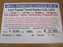 Ford Transit Trend Kasten L2H3 - Klima, Navi