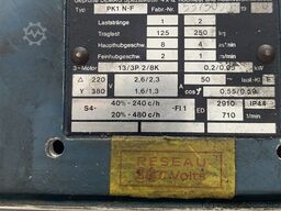 DEMAG PK1 N-F - Capacity 125 kg