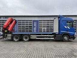 SCANIA R500 6x4 Pritsche mit Kran Palfinger PK53002 SH