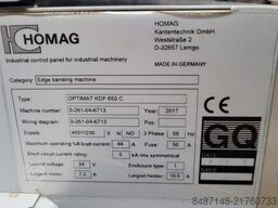 HOMAG Optimat KDF 650 C (Ambition 1650 FC)