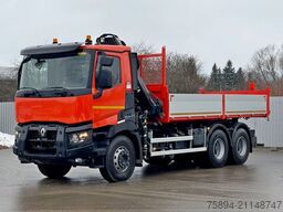 RENAULT C 430 *KIPPER 5,60m* HIAB 144 BS - 3 HIDUO* 6x4