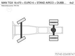 MAN TGX 18.470 + EURO 6 + STAND AIRCO + DUBBELE TANK