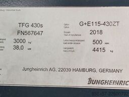 Jungheinrich TFG 430s 1555h/ 4.3m/ 4v