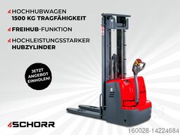SCHORR Hochhubwagen Elektro Pro 1500kg 4,5m