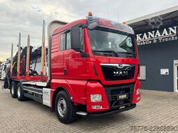 MAN 33.500 TGX 6x4 Holztransporter Kran Loglift F115