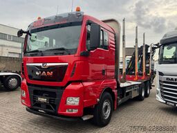 MAN 33.500 TGX 6x4 Holztransporter Kran Loglift F115