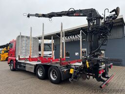 MAN 33.500 TGX 6x4 Holztransporter Kran Loglift F115