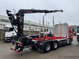 MAN 33.500 TGX 6x4 Holztransporter Kran Loglift F115