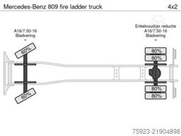 Mercedes-Benz 809 fire ladder truck