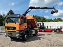 MAN 18.320 3Skipper mit HIAB 111 Kran + Greifer