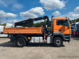 MAN 18.320 3Skipper mit HIAB 111 Kran + Greifer
