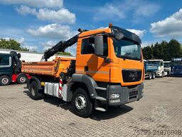 MAN 18.320 3Skipper mit HIAB 111 Kran + Greifer