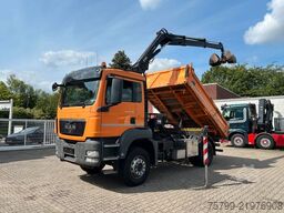 MAN 18.320 3Skipper mit HIAB 111 Kran + Greifer