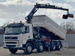 VOLVO FM 440 Kipper 5,60m * HIAB 166 B-3 HIDUO* 8x4