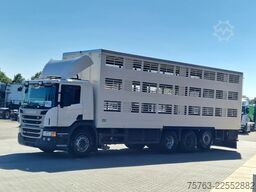 Scania P400 8x4*4 - 2/3 deck livestock Guiton 29.78M2 ...