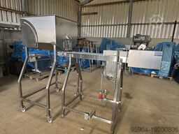 Conveyor with Overhead Hopper Feeder 