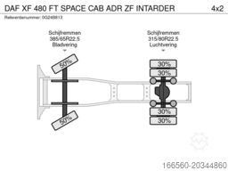 DAF XF 480 FT SPACE CAB ADR ZF INTARDER