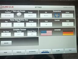 Durendus 300 T Doppelständerpresse Heizpresse