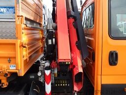 IVECO 70 C 18 DoKa/Kipper/Palfinger Kran/Greifer/2xAHK