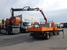 IVECO 70 C 18 DoKa/Kipper/Palfinger Kran/Greifer/2xAHK