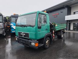 MAN 8.174 / E3 / Kipper Kran Greifer / 2X AHK
