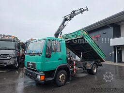 MAN 8.174 / E3 / Kipper Kran Greifer / 2X AHK