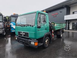 MAN 8.174 / E3 / Kipper Kran Greifer / 2X AHK