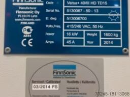 FINNSONIC BATCH WASHING - FINNSONIC V03 V031A VERSA