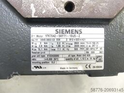 Siemens 1FK7042-5AF71-1SU5 -Z Z=B12+G23+H21 Getriebemotor SN: YFV645060303009