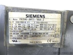Siemens 1FK7042-5AF71-1SU5 -Z Z=B12+G23+H21 Getriebemotor SN: YFVD48399808011