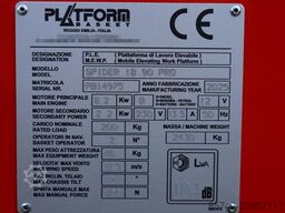 Platform Basket Spider 18.90 PRO CE Declaration, Valid inspection,