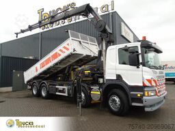 Scania P400 + 8x4 + HIAB CRANE + TIPPER