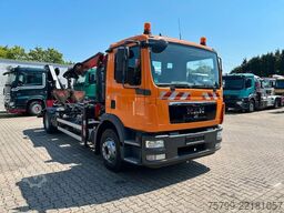 MAN 15.290 Abroller + PK9002 Kran + Greifer