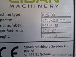 CIDAN Machinery K25 30
