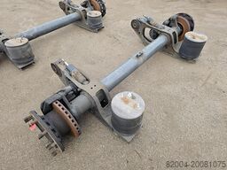 SAF TRAILER AXLE SINGLE TIRES DISC BRAKES.