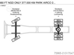 DAF XF 480 FT NGD ONLY 377.000 KM PARK AIRCO 2X TANK