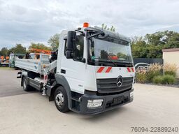 MERCEDES-BENZ Atego 818 Kipper KRAN 14m SEILWINDE FUNK AHK