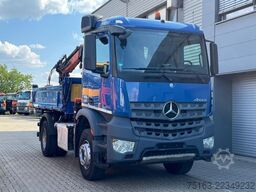 MERCEDES-BENZ Arocs 1833 K 4x2 2-Achs Kipper Kran Atlas 105.2