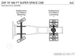DAF XF 480 FT SUPER SPACE CAB