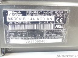  Rexroth / Indramat MKD041B-144-KG0-KN Permanent Magnet Motor SN MKD041-94559
