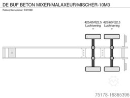 DE BUF BETON MIXER/MALAXEUR/MISCHER-10M3