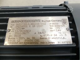 SEW Eurodrive S62DT100LS-4BM/HR/TH/Z Getriebemotor SN: 010259205.9.03.03021