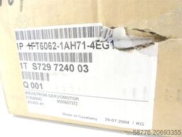 Siemens 1FT6062-1AH71-4EG1 Servomotor SN: 1TS729724003 - ! -