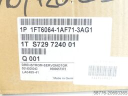 Siemens 1FT6064-1AF71-3AG1 Synchronservomotor SN: 1TS729724001 - ! -