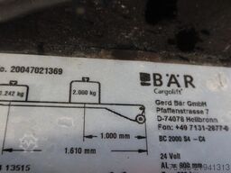 Mercedes-Benz Actros 1840 L Bkawagen+ BAR klep 2.000kg met Ge...