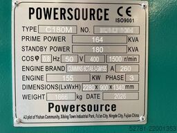 Cummins 6CTA8.3-GM155 - 180 kVA Marine Genset - DPX-19753